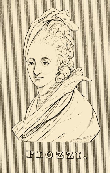'Piozzi', (1741-1821), 1830. Creator: Unknown.
