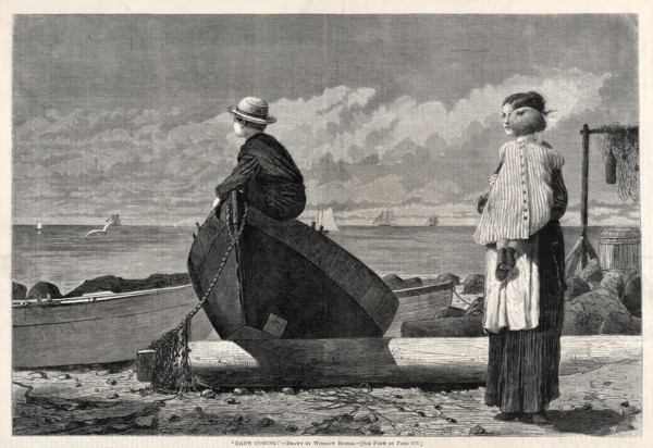 Dad's Coming!, 1873. Creator: Winslow Homer (American, 1836-1910).