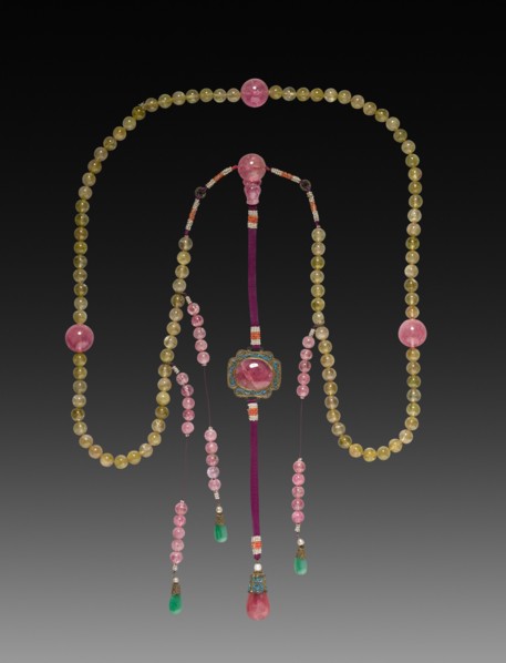 Mandarin Chain Bead Necklace, 1800s. Creator: Unknown.