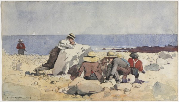 A Clam-Bake, 1873. Creator: Winslow Homer (American, 1836-1910).