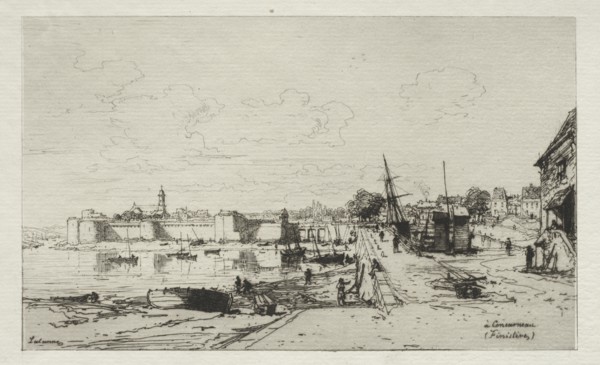 A Concarneau. Creator: Maxime Lalanne (French, 1827-1886).