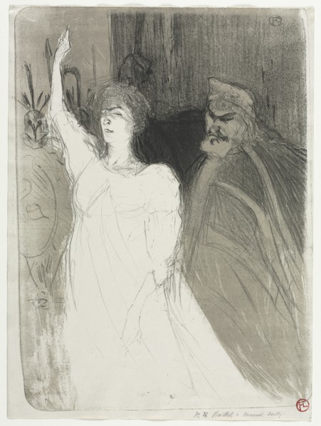 A Princely Idyl, Clara Ward, 1894. Creator: Henri de Toulouse-Lautrec (French, 1864-1901).