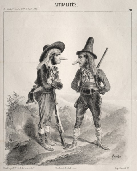 Actualités: Insurgez-vous donc! ...hien! voilà qui va devenir gentil!..., 1841. Creator: Clémente Pruche (French, 1831-1870).