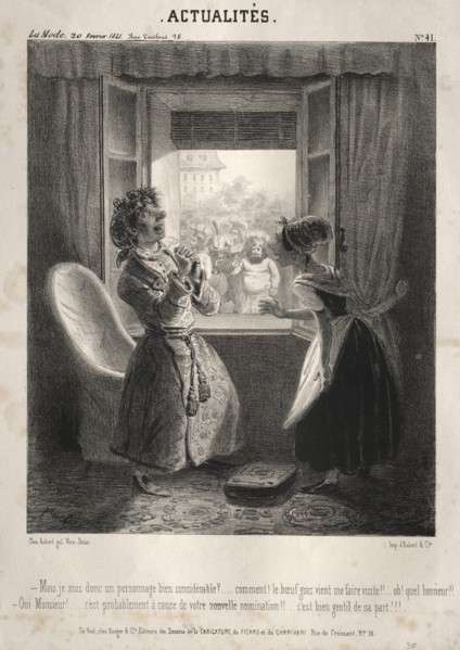 Actualités: ---Mais je suis donc un personnage bien considerable?, 1841. Creator: Clémente Pruche (French, 1831-1870).