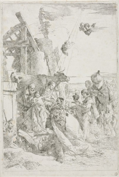 Adoration of the Magi, ca. 1740. Creator: Giovanni Battista Tiepolo (Italian, 1696-1770).