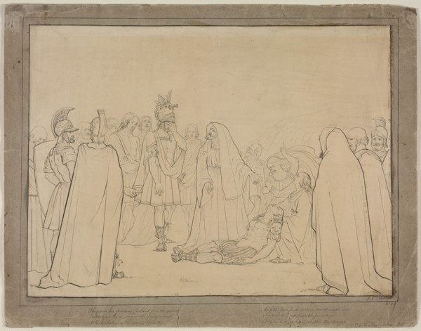 Aeneas Shown the Body of Pallas from Virgil's "Aeneid", 1843. Creator: John Everett Millais (British, 1829-1896).