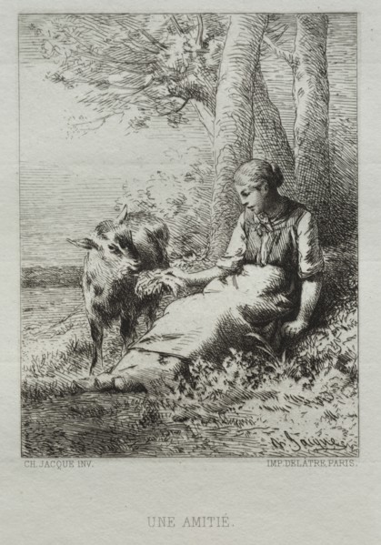 Affection. Creator: Charles-Émile Jacque (French, 1813-1894).
