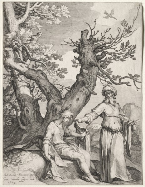 Ahijah and Jeroboam, 1604. Creator: Jan Saenredam (Dutch, 1565-1607); Jan Saenredam (Dutch, 1565-1607).