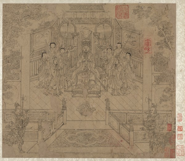 Album of Daoist and Buddhist Themes: Procession of Daoist Deities: Leaf 1, 1200s. Creator: Unknown.