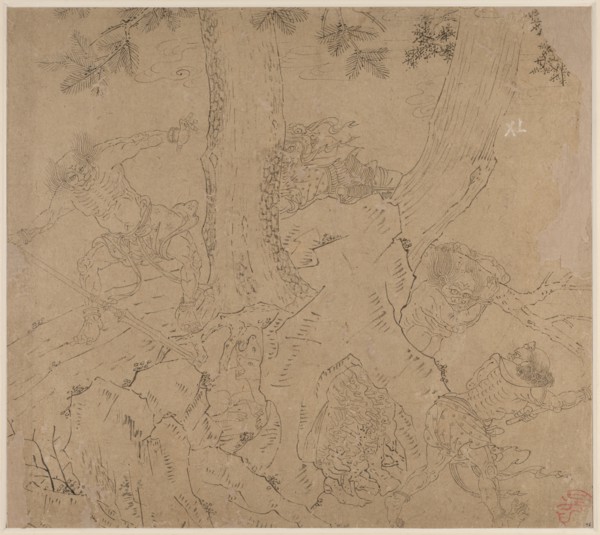 Album of Daoist and Buddhist Themes: Search the Mountain: Leaf 46, 1200s. Creator: Unknown.