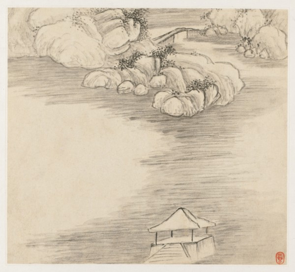 Album of Landscapes: Leaf 3, 1677. Creator: Wang Gai (Chinese, active c. 1677-1705).