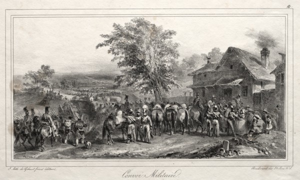 Album pour 1831: Convoi militaire, 1831. Creator: Auguste Raffet (French, 1804-1860).
