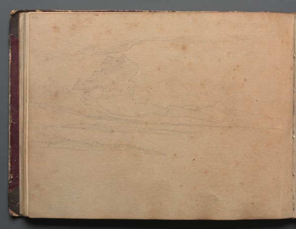 Album with Views of Rome and Surroundings, Landscape Studies, page 29b: Landscape Study. Creator: Franz Johann Heinrich Nadorp (German, 1794-1876).