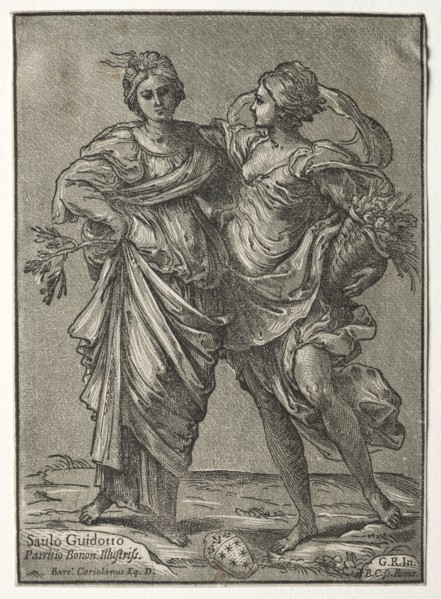 Alliance of Peace and Abundance, 1642. Creator: Bartolommeo Coriolano (Italian).