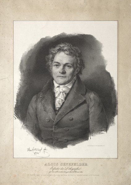 Aloys Senefelder. Creator: Franz Seraph Hanfstaengl (German, 1804-1877).