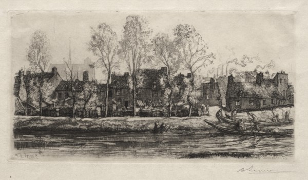 Amiens, the Banks of the Somme, 1907. Creator: Auguste Louis Lepère (French, 1849-1918).
