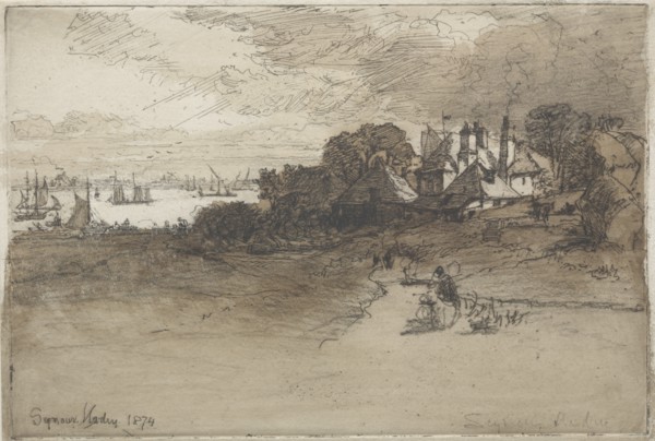 An Essex Farm, 1874. Creator: Francis Seymour Haden (British, 1818-1910).