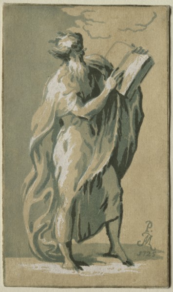 An Old Man Standing, 1725. Creator: Antonio Maria I Zanetti (Italian, 1680-1757).