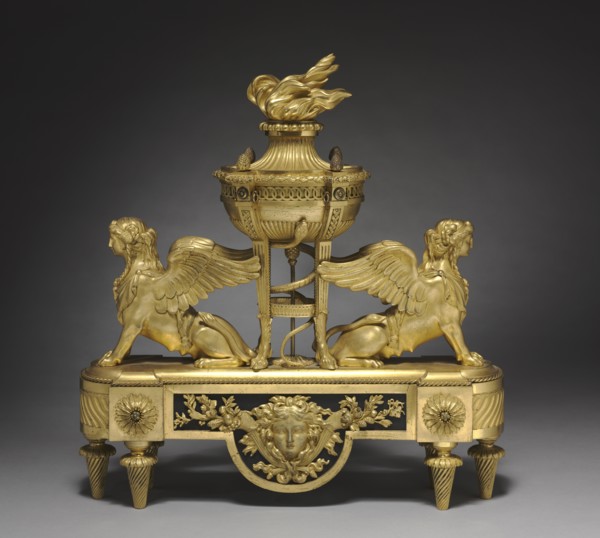 Andiron (Chenet), c. 1785. Creator: Unknown.