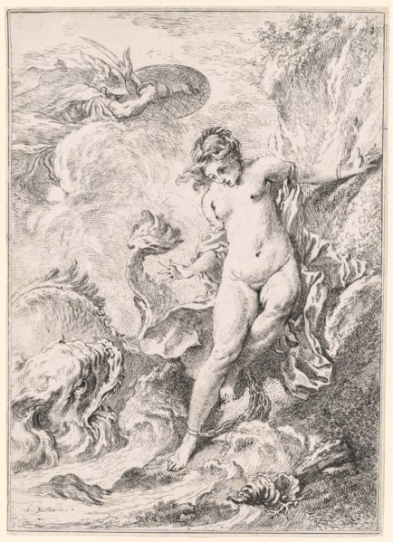 Andromeda (Andromède), 1734. Creator: François Boucher (French, 1703-1770).