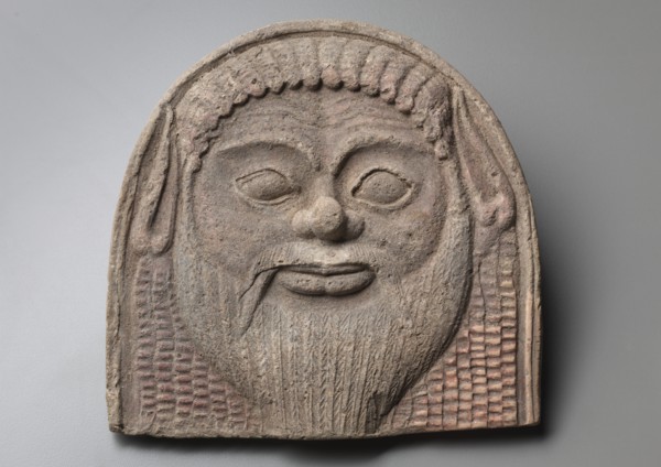 Antefix with Satyr Face, 450-400 BC. Creator: Unknown.