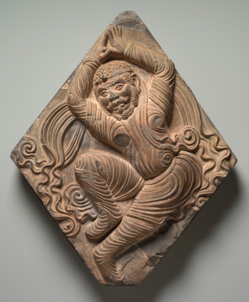 Architectural Brick with Dancer in Relief, before 870. Creator: Unknown.