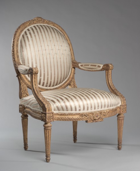 Armchair (Fauteuil), c. 1765. Creator: Jean-Baptiste II Tilliard (French, 1797).