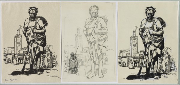 Au Maroc, 1914. Creator: Auguste Louis Lepère (French, 1849-1918).
