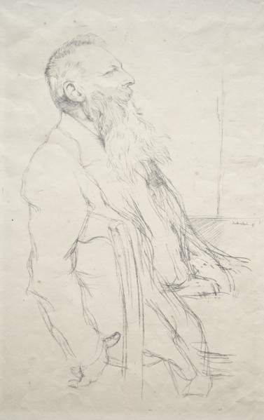 Auguste Rodin, 1897. Creator: William Rothenstein (British, 1872-1945).