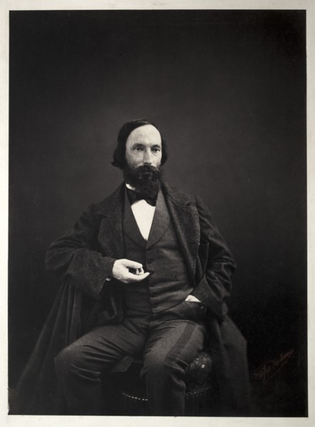 Auguste Vacquerie, c. 1860. Creator: Pierre Jean Delbarre (French, 1826-).