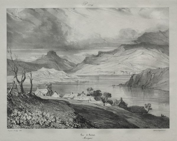 Auvergne: Lac dAidat, Auvergne, 1831. Creator: Eugène Isabey (French, 1803-1886).