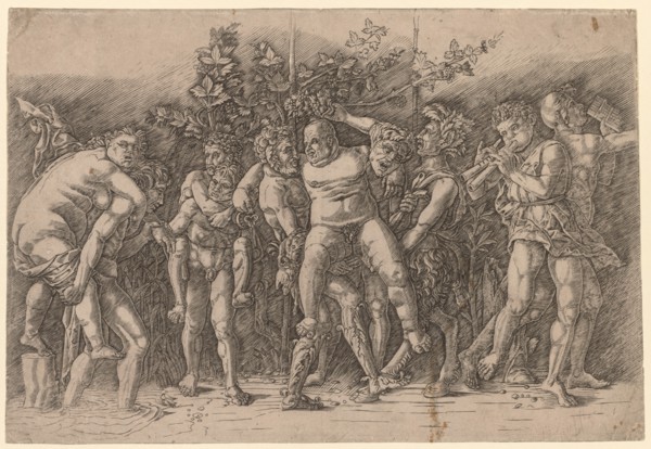 Bacchanal with Silenus. Creator: Giovanni Antonio da Brescia (Italian).