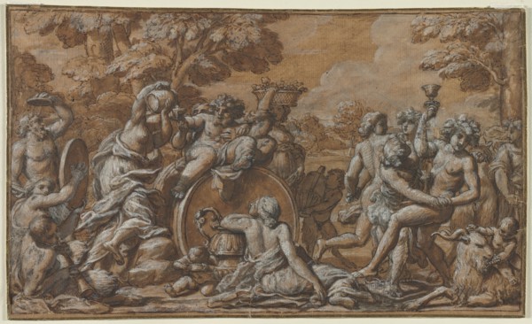 Bacchanal, 1600s. Creator: Pietro da Cortona (Italian, 1596-1669), circle of.