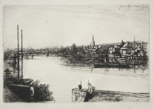 Battersea Reach. Creator: Francis Seymour Haden (British, 1818-1910).