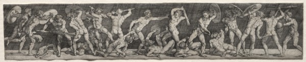 Battle of Naked Men. Creator: Barthel Beham (German, 1502-1540).