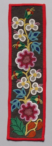 Beaded Panel, late 1800s. Creator: Unknown.