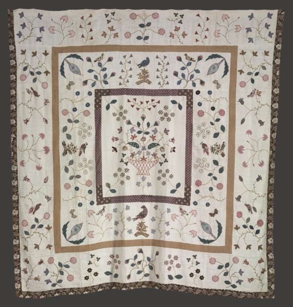 Bedspread, c. 1840. Creator: Belinda Ellen Orr.