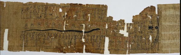 Book of Amduat, Perhaps of Bakenmut, with Elements of the Tenth through Twelfth Hours, 1000-900 BC. Creator: Unknown.