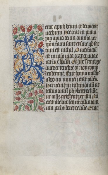 Book of Hours (Use of Rouen): fol. 13v, c. 1470. Creator: Master of the Geneva Latini (French, active Rouen, 1460-80).