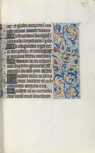 Book of Hours (Use of Rouen): fol. 46r, c. 1470. Creator: Master of the Geneva Latini (French, active Rouen, 1460-80).