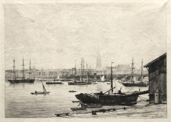 Bordeaux, 1866. Creator: Maxime Lalanne (French, 1827-1886).