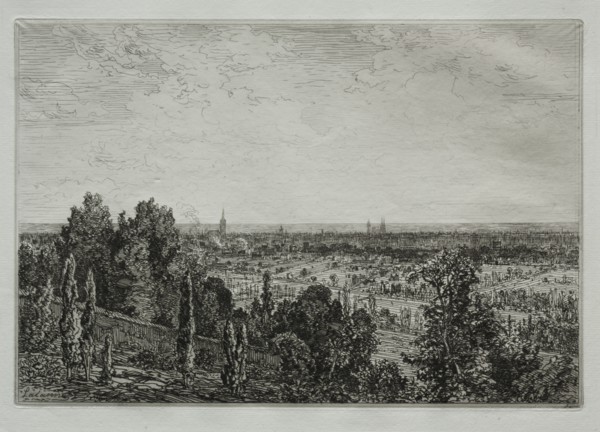 Bordeaux: vue de Cenon. Creator: Maxime Lalanne (French, 1827-1886).