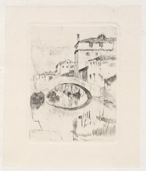 Bridge in Moonlight, late 19th-early 20th century. Creator: Otto H. Bacher (American, 1856-1909).