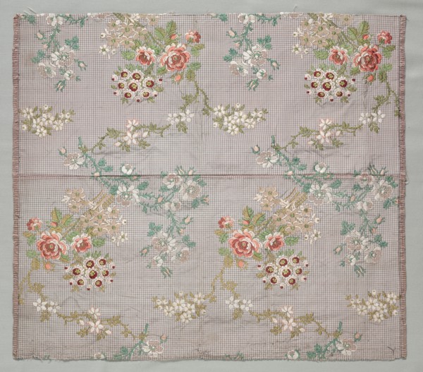 Brocade on Tabby, mid 1700s. Creator: Unknown.