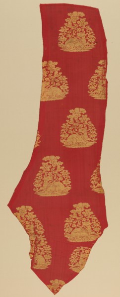 Brocade with Djeiran Gazing at the Moon, 1115 - 1234. Creator: Unknown.