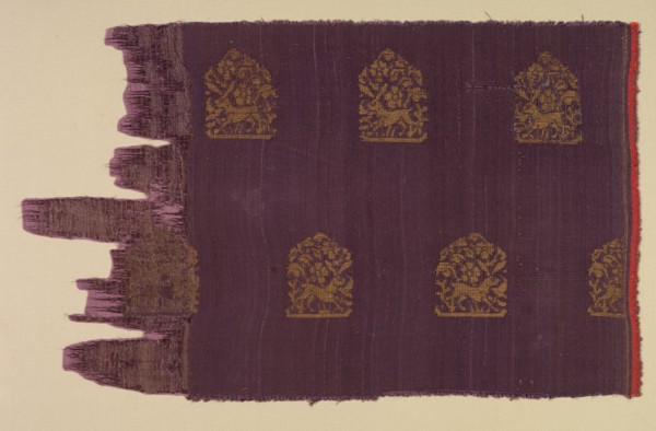 Brocade with Hares, 13th to mid 14th Century. Creator: Unknown.