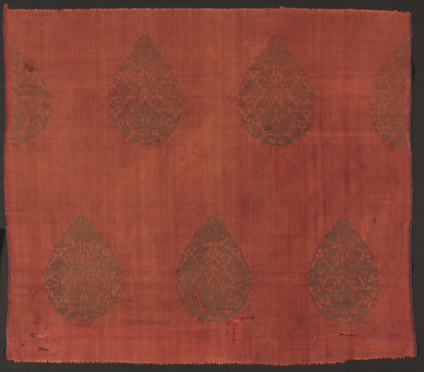 Brocade with Lotus Flowers, 1200s-mid 1300s. Creator: Unknown.