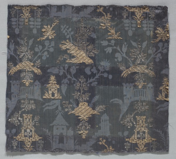 Brocaded Damask, 18th century (?). Creator: Unknown.