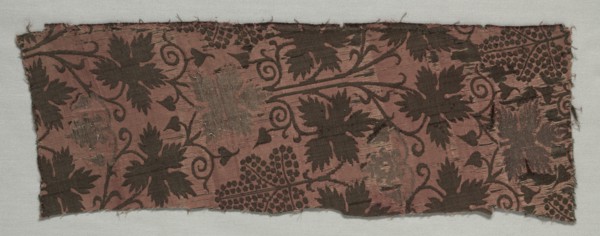 Brocaded Silk Fragment, c. 1360-1390. Creator: Unknown.