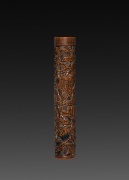 Brush with Carved Designs (brush cap), 1573-1619. Creator: Unknown.